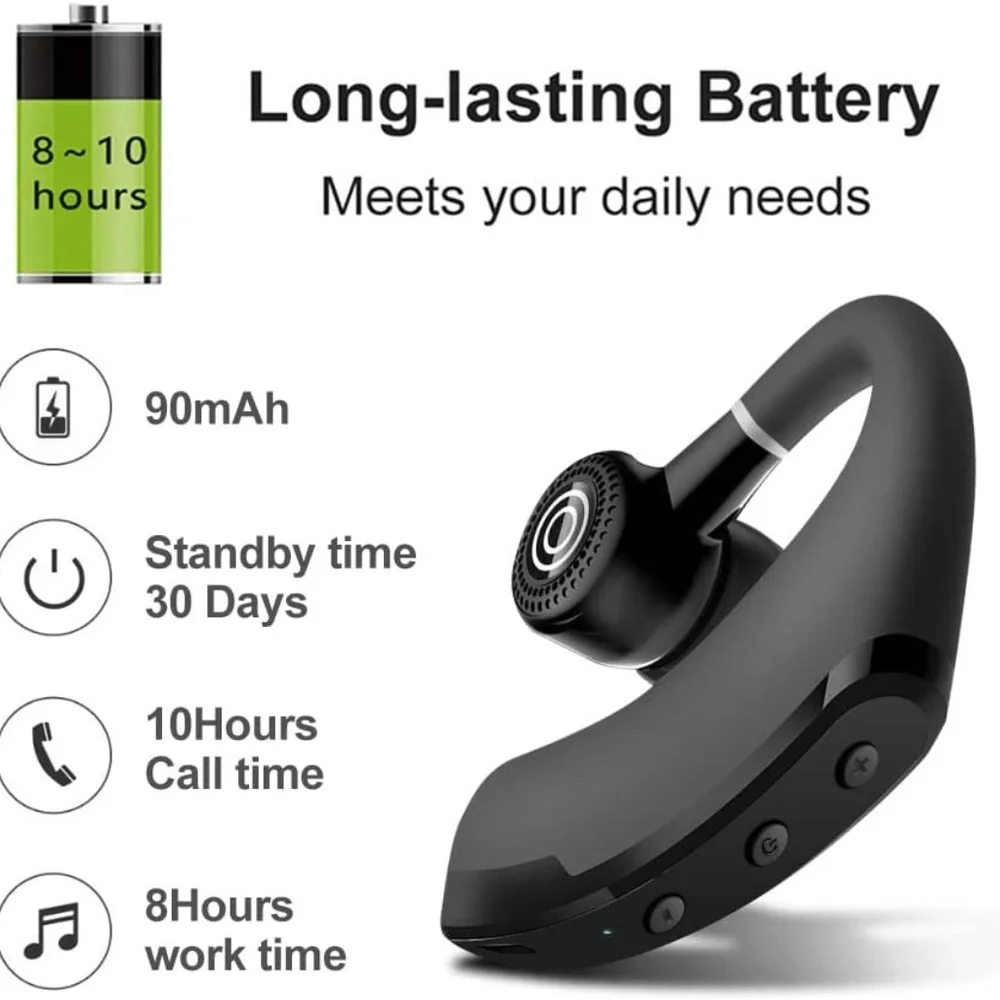 Wireless Headphones- Bluetooth In Ear-Waterproof-Battery Case Charger 5.3 Chip